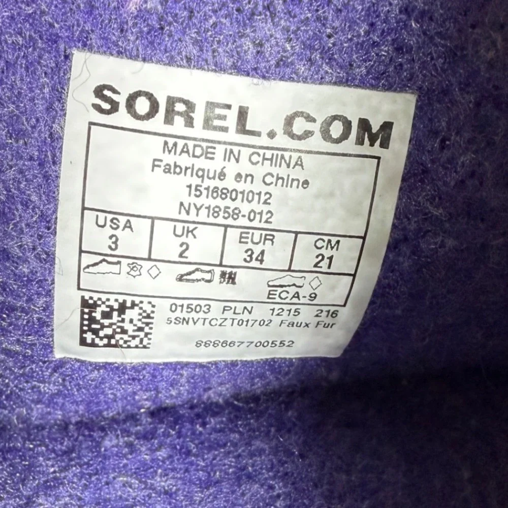 Sorel Women's size 3 Waterproof Rain Winter Boots 156801012